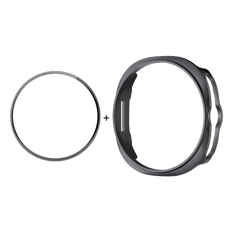 ENKAY Hat-Prince  2 in 1 Solid Color PC Watch Cover with Full Coverage PMMA Soft Film, For Samsung Galaxy Watch8 Classic 46mm