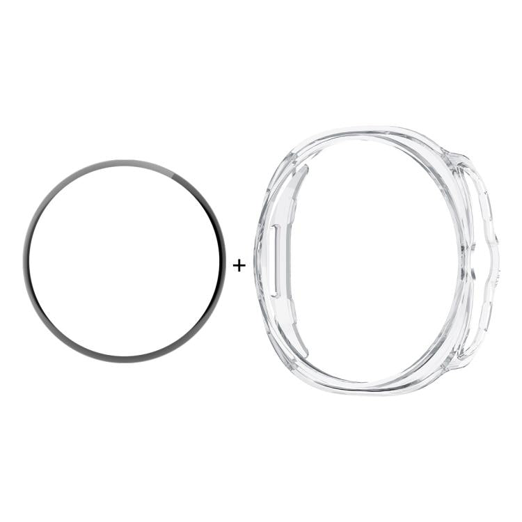 ENKAY Hat-Prince  2 in 1 Solid Color PC Watch Cover with Full Coverage PMMA Soft Film, For Samsung Galaxy Watch8 Classic 46mm