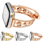 Platinum Star Zirconium Metal Watch Band, For Apple Watch 46mm / 49mm / 45mm / 44mm, For Apple Watch 42mm / 41mm / 40mm / 38mm