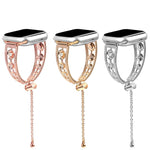 Platinum Star Zirconium Metal Watch Band, For Apple Watch 46mm / 49mm / 45mm / 44mm, For Apple Watch 42mm / 41mm / 40mm / 38mm