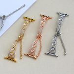 Platinum Star Zirconium Metal Watch Band, For Apple Watch 46mm / 49mm / 45mm / 44mm, For Apple Watch 42mm / 41mm / 40mm / 38mm