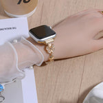 Four Leaf Clover Chain Alloy Watch Band, For Apple Watch 46mm / 49mm / 45mm / 44mm, For Apple Watch 42mm / 41mm / 40mm / 38mm