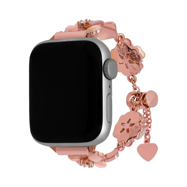 Four Leaf Clover Chain Alloy Watch Band, For Apple Watch 46mm / 49mm / 45mm / 44mm, For Apple Watch 42mm / 41mm / 40mm / 38mm