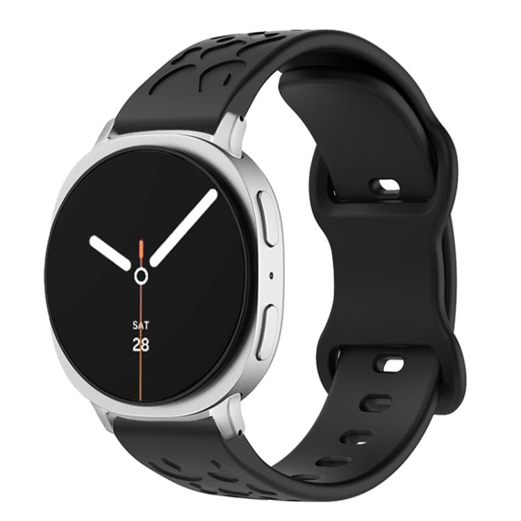 Concave Leopard Butterfly Buckle Silicone Watch Band, For Samsung Galaxy Watch8 / Watch8 Classic