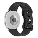 Concave Leopard Butterfly Buckle Silicone Watch Band, For Samsung Galaxy Watch8 / Watch8 Classic