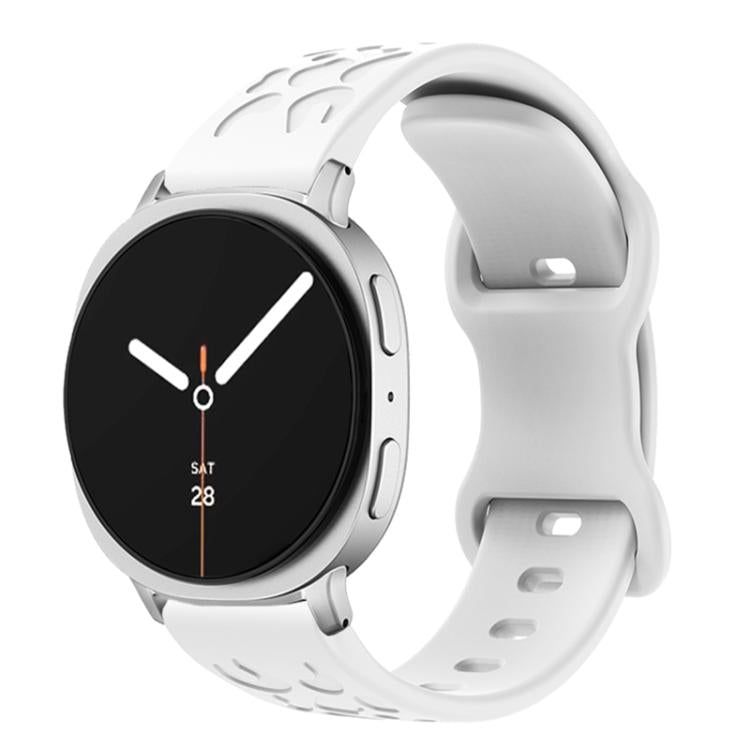 Concave Leopard Butterfly Buckle Silicone Watch Band, For Samsung Galaxy Watch8 / Watch8 Classic