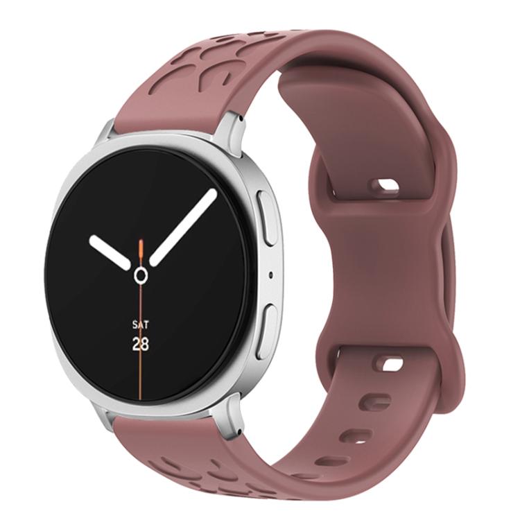 Concave Leopard Butterfly Buckle Silicone Watch Band, For Samsung Galaxy Watch8 / Watch8 Classic