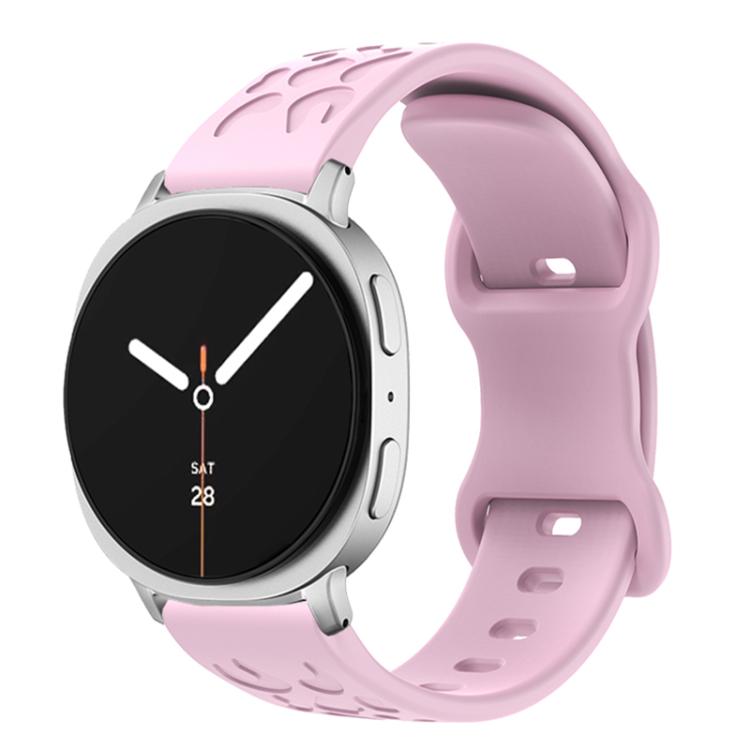 Concave Leopard Butterfly Buckle Silicone Watch Band, For Samsung Galaxy Watch8 / Watch8 Classic