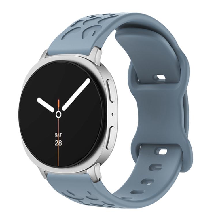 Concave Leopard Butterfly Buckle Silicone Watch Band, For Samsung Galaxy Watch8 / Watch8 Classic