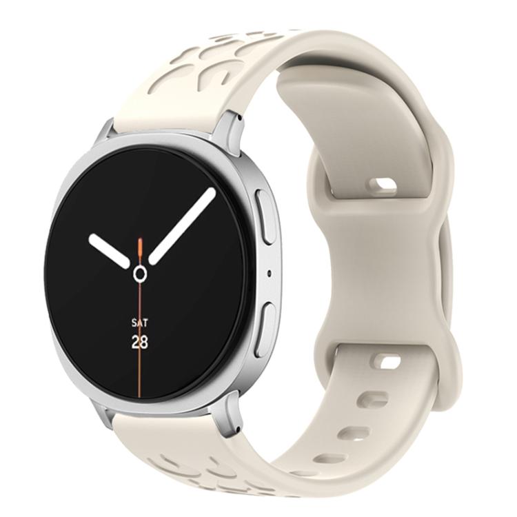 Concave Leopard Butterfly Buckle Silicone Watch Band, For Samsung Galaxy Watch8 / Watch8 Classic