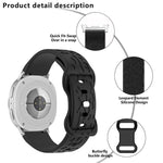 Concave Leopard Butterfly Buckle Silicone Watch Band, For Samsung Galaxy Watch8 / Watch8 Classic