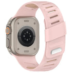 Oblique Buckle Breathable Two-Color Silicone Watch Band, For Apple Watch 46mm / 49mm / 45mm / 44mm