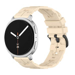 Black Buckle Round Tail Silicone Watch Band, For Samsung Galaxy Watch8 / Watch8 Classic