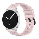 Black Buckle Round Tail Silicone Watch Band, For Samsung Galaxy Watch8 / Watch8 Classic