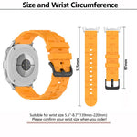 Black Buckle Round Tail Silicone Watch Band, For Samsung Galaxy Watch8 / Watch8 Classic