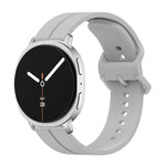 Colorful Buckle Grooved Silicone Watch Band, For Samsung Galaxy Watch8 / Watch8 Classic