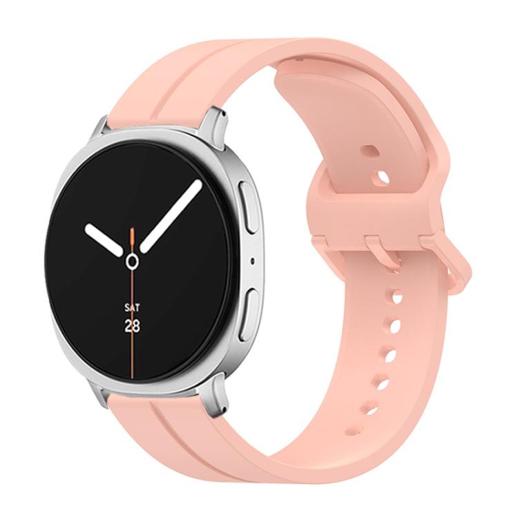 Colorful Buckle Grooved Silicone Watch Band, For Samsung Galaxy Watch8 / Watch8 Classic