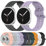 Colorful Buckle Grooved Silicone Watch Band, For Samsung Galaxy Watch8 / Watch8 Classic