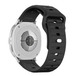 Wave Texture Stud Buckle Silicone Watch Band, For Samsung Galaxy Watch8 / Watch8 Classic