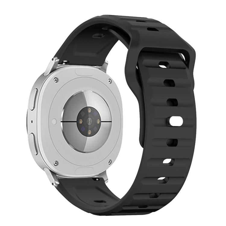 Wave Texture Stud Buckle Silicone Watch Band, For Samsung Galaxy Watch8 / Watch8 Classic