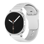 Wave Texture Stud Buckle Silicone Watch Band, For Samsung Galaxy Watch8 / Watch8 Classic