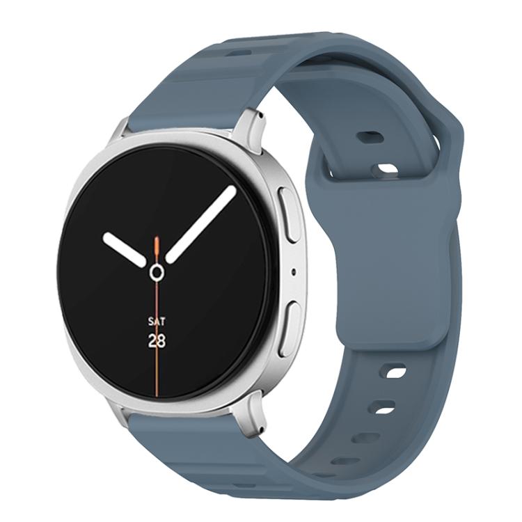 Wave Texture Stud Buckle Silicone Watch Band, For Samsung Galaxy Watch8 / Watch8 Classic