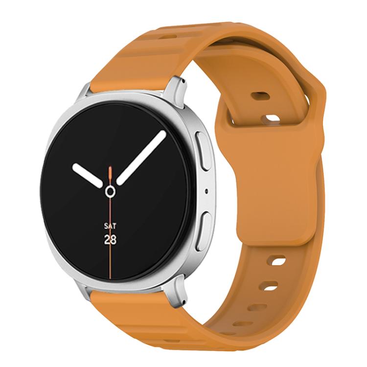 Wave Texture Stud Buckle Silicone Watch Band, For Samsung Galaxy Watch8 / Watch8 Classic