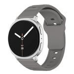 Wave Texture Stud Buckle Silicone Watch Band, For Samsung Galaxy Watch8 / Watch8 Classic