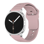 Wave Texture Stud Buckle Silicone Watch Band, For Samsung Galaxy Watch8 / Watch8 Classic