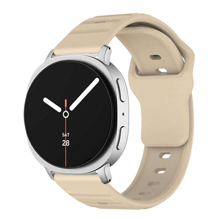 Wave Texture Stud Buckle Silicone Watch Band, For Samsung Galaxy Watch8 / Watch8 Classic