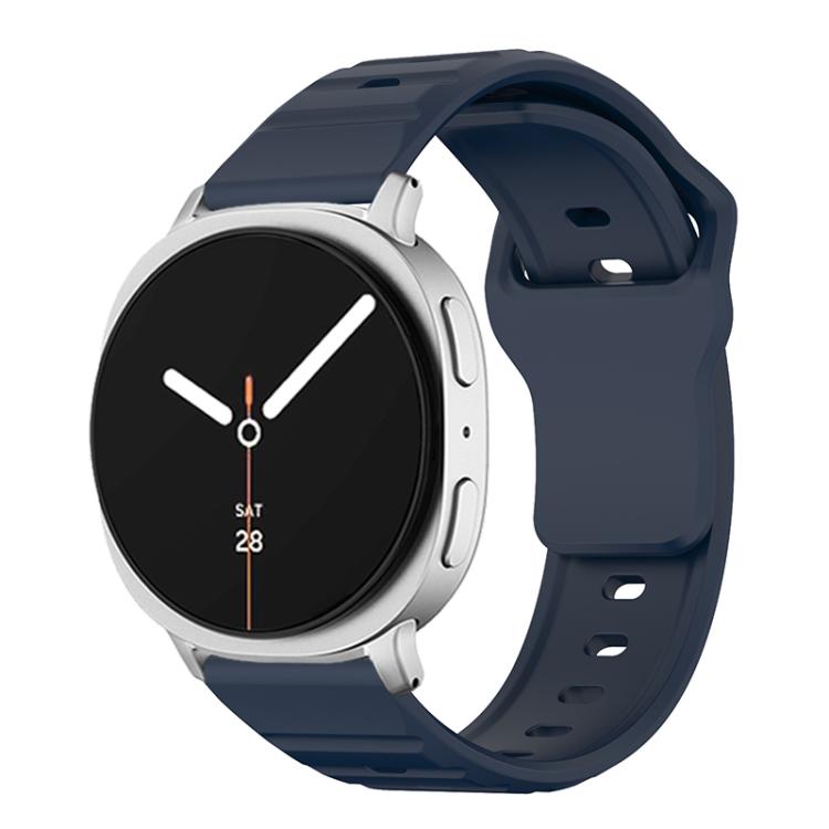 Wave Texture Stud Buckle Silicone Watch Band, For Samsung Galaxy Watch8 / Watch8 Classic