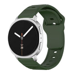 Wave Texture Stud Buckle Silicone Watch Band, For Samsung Galaxy Watch8 / Watch8 Classic