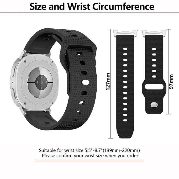 Round Dots Stud Buckle Silicone Watch Band, For Samsung Galaxy Watch8 / Watch8 Classic