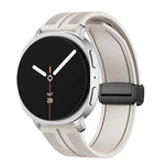 Fold Magnetic Buckle Hybrid Nylon Silicone Watch Band, For Samsung Galaxy Watch8 / Watch8 Classic