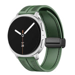 Fold Magnetic Buckle Hybrid Nylon Silicone Watch Band, For Samsung Galaxy Watch8 / Watch8 Classic