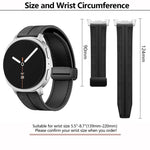Fold Magnetic Buckle Hybrid Nylon Silicone Watch Band, For Samsung Galaxy Watch8 / Watch8 Classic