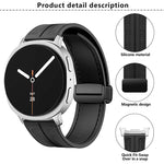 Fold Magnetic Buckle Hybrid Nylon Silicone Watch Band, For Samsung Galaxy Watch8 / Watch8 Classic