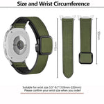 Square Magnetic Buckle Leather Skin Silicone Watch Band, For Samsung Galaxy Watch8 / Watch8 Classic