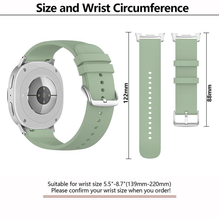 Round Tail Silicone Watch Band, For Samsung Galaxy Watch8 / Watch8 Classic