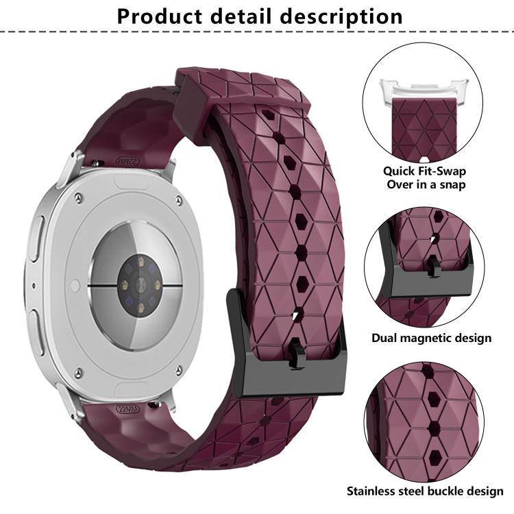 Football Texture Solid Color Silicone Watch Band, For Samsung Galaxy Watch8 / Watch8 Classic
