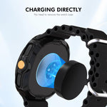 ENKAY Hat-Prince 2 in 1 Electroplated Soft TPU Cover with Full Coverage PMMA Soft Film, For Samsung Galaxy Watch8 Classic 46mm