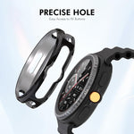 ENKAY Hat-Prince 2 in 1 Electroplated Soft TPU Cover with Full Coverage PMMA Soft Film, For Samsung Galaxy Watch8 Classic 46mm