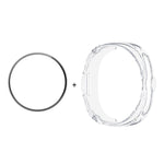 ENKAY Hat-Prince 2 in 1 Electroplated Soft TPU Cover with Full Coverage PMMA Soft Film, For Samsung Galaxy Watch8 Classic 46mm