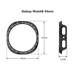 ENKAY Hat-Prince Diamond PC Watch Cover with Full Coverage PMMA Soft Film, For Samsung Galaxy Watch8 44mm, For Samsung Galaxy Watch8 40mm