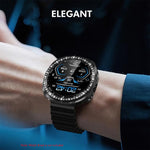 ENKAY Hat-Prince Diamond PC Watch Cover with Full Coverage PMMA Soft Film, For Samsung Galaxy Watch8 44mm, For Samsung Galaxy Watch8 40mm