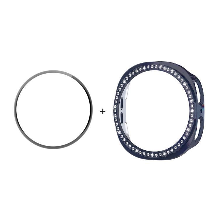 ENKAY Hat-Prince Diamond PC Watch Cover with Full Coverage PMMA Soft Film, For Samsung Galaxy Watch8 44mm, For Samsung Galaxy Watch8 40mm