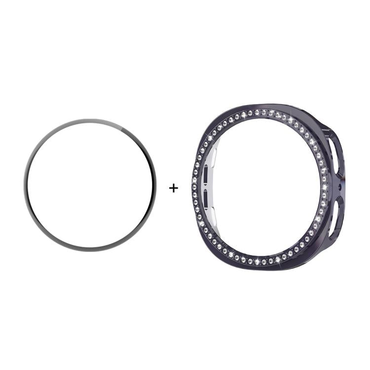 ENKAY Hat-Prince Diamond PC Watch Cover with Full Coverage PMMA Soft Film, For Samsung Galaxy Watch8 44mm, For Samsung Galaxy Watch8 40mm