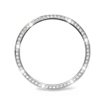 Diamond Bezel and Wavy Grain Stitched Color Buckle Silicone Watch Band, For Samsung Galaxy Watch8 44mm, For Samsung Galaxy Watch8 40mm