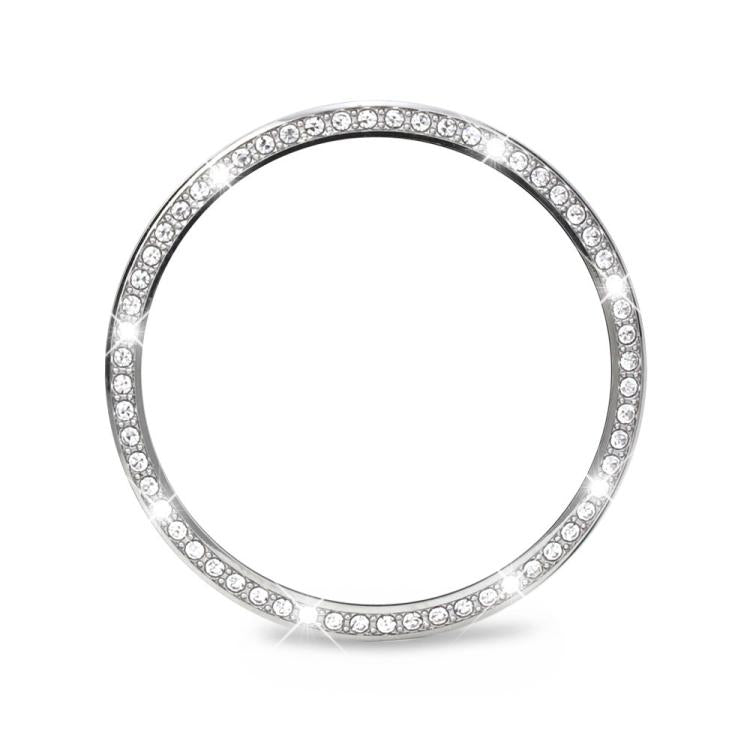 Diamond Bezel and Wavy Grain Stitched Color Buckle Silicone Watch Band, For Samsung Galaxy Watch8 44mm, For Samsung Galaxy Watch8 40mm