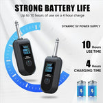 K1 For Handheld Dynamic Mic Wired to Wireless Microphone Converter, 1 Transmitter + 1 Receiver, 1 Transmitter + 1 Receiver